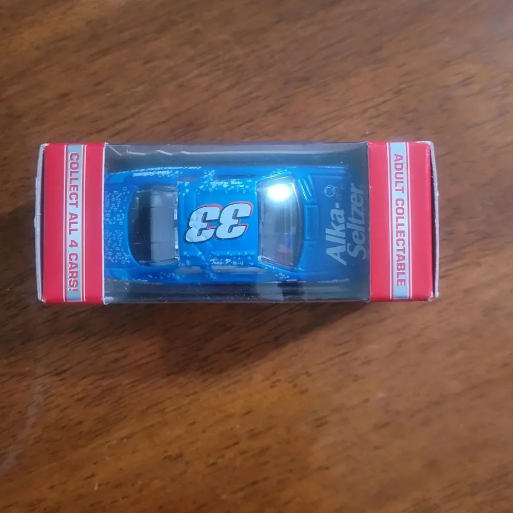#33 Yellow Race Car -10th Anniversary Alka-Seltzer Bayer Die Cast